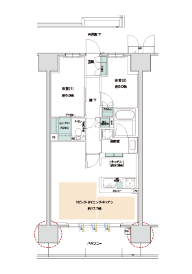 D type MENU2間取り図