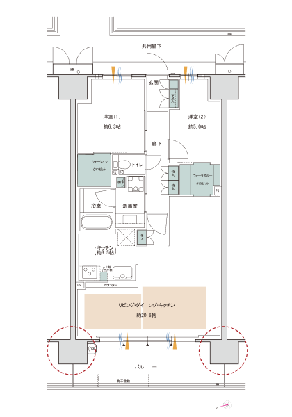 G type間取り図